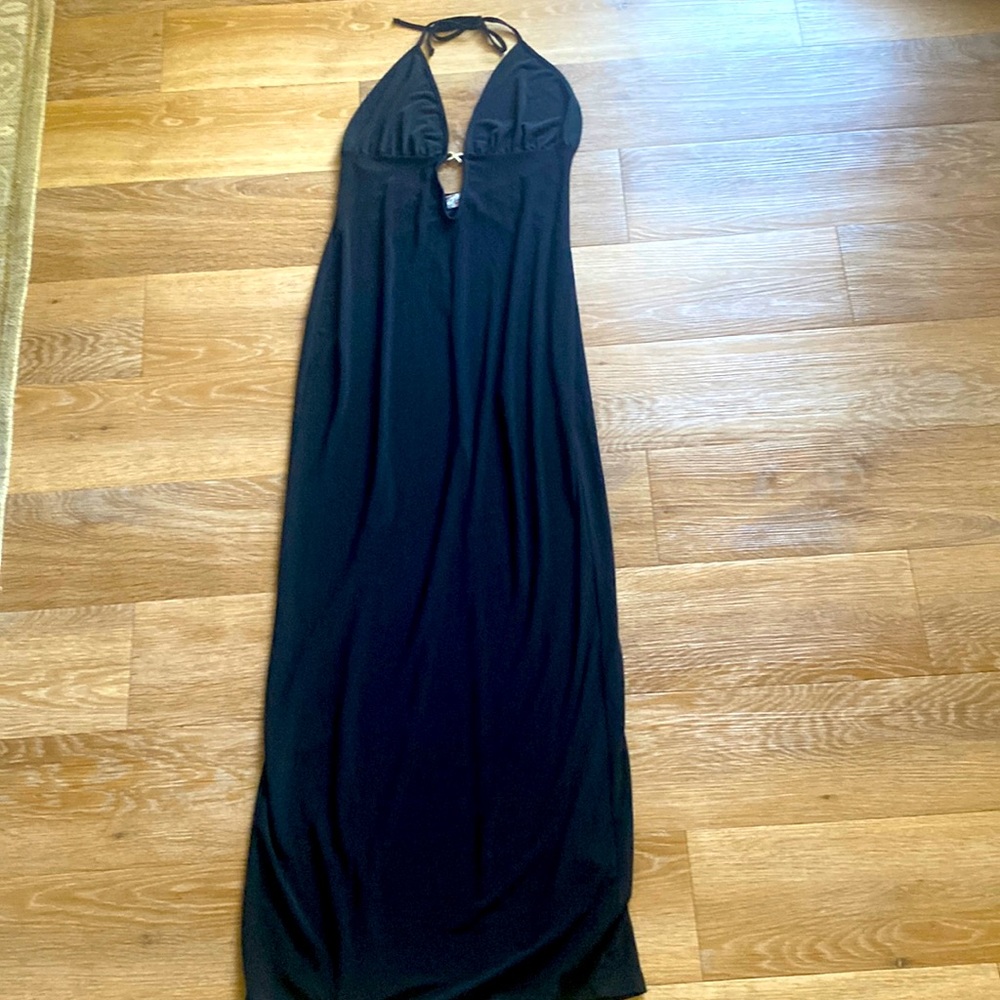Slim Fitting Black Gown